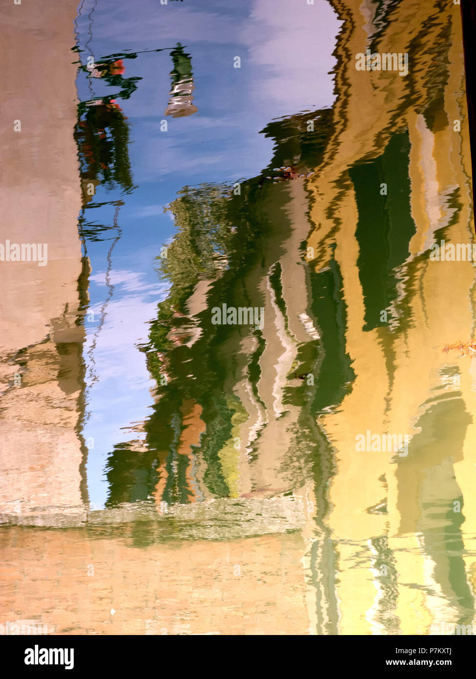 Water reflection in a canal in Venice, Italy Stock Photo - Alamy