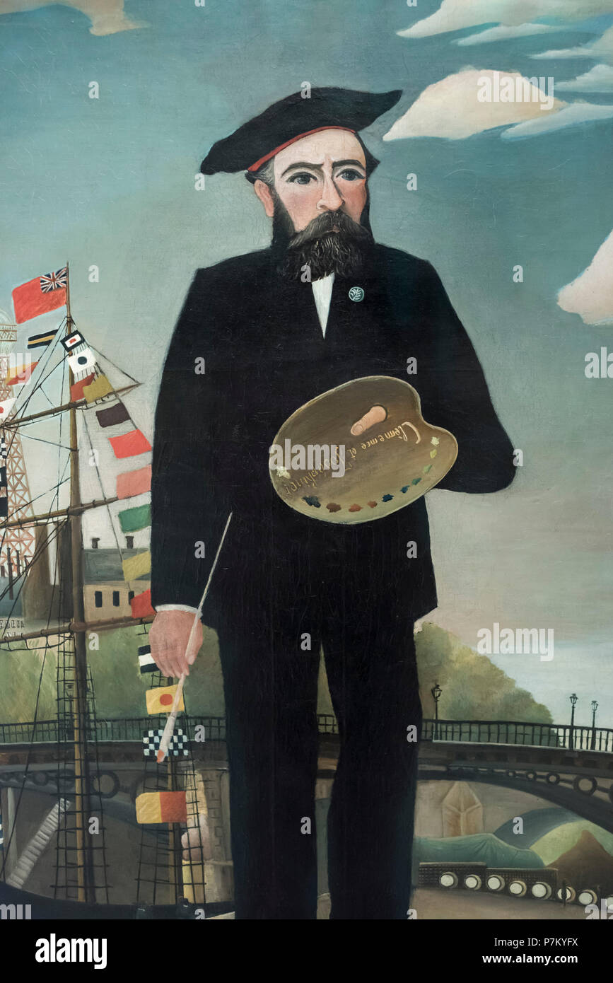 Henri Rousseau Self Portrait Henri Rousseau Portrait PAINTING ART Henri Rousseau Self Portrait Henri Rousseau Portrait PAINTING ART