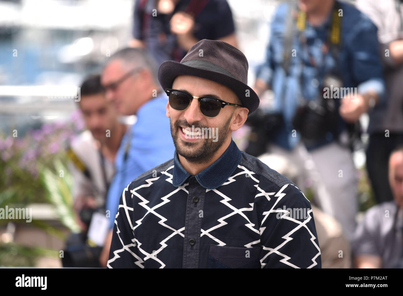 May 19, 2017 - Cannes, France: JR  attends the 'Visages, Villages' photocall during the 70th Cannes film festival. JR lors du 70eme Festival de Cannes. *** FRANCE OUT / NO SALES TO FRENCH MEDIA *** Stock Photo