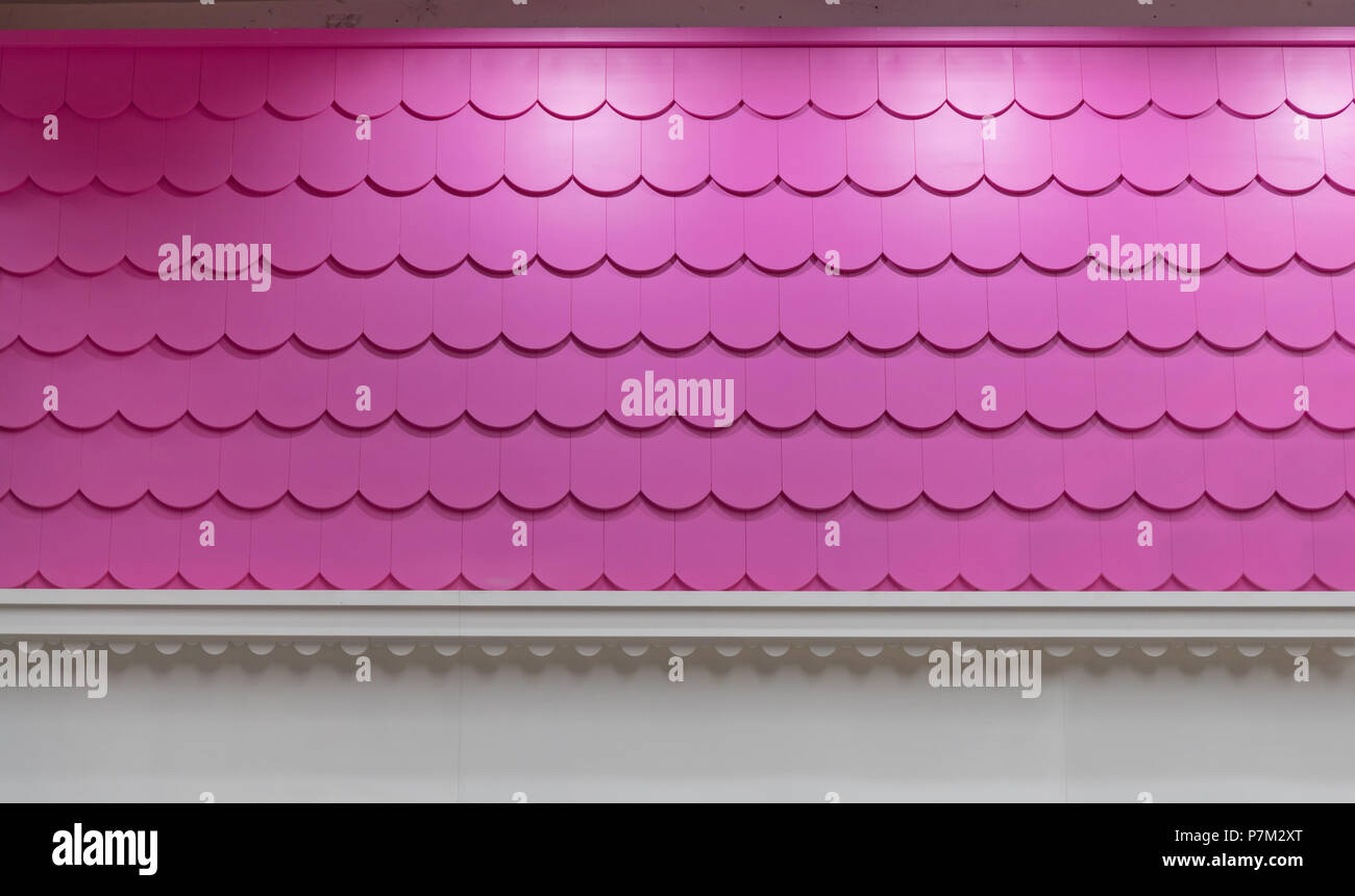 Pink Roof Tiles at New White House Stock Photo Alamy