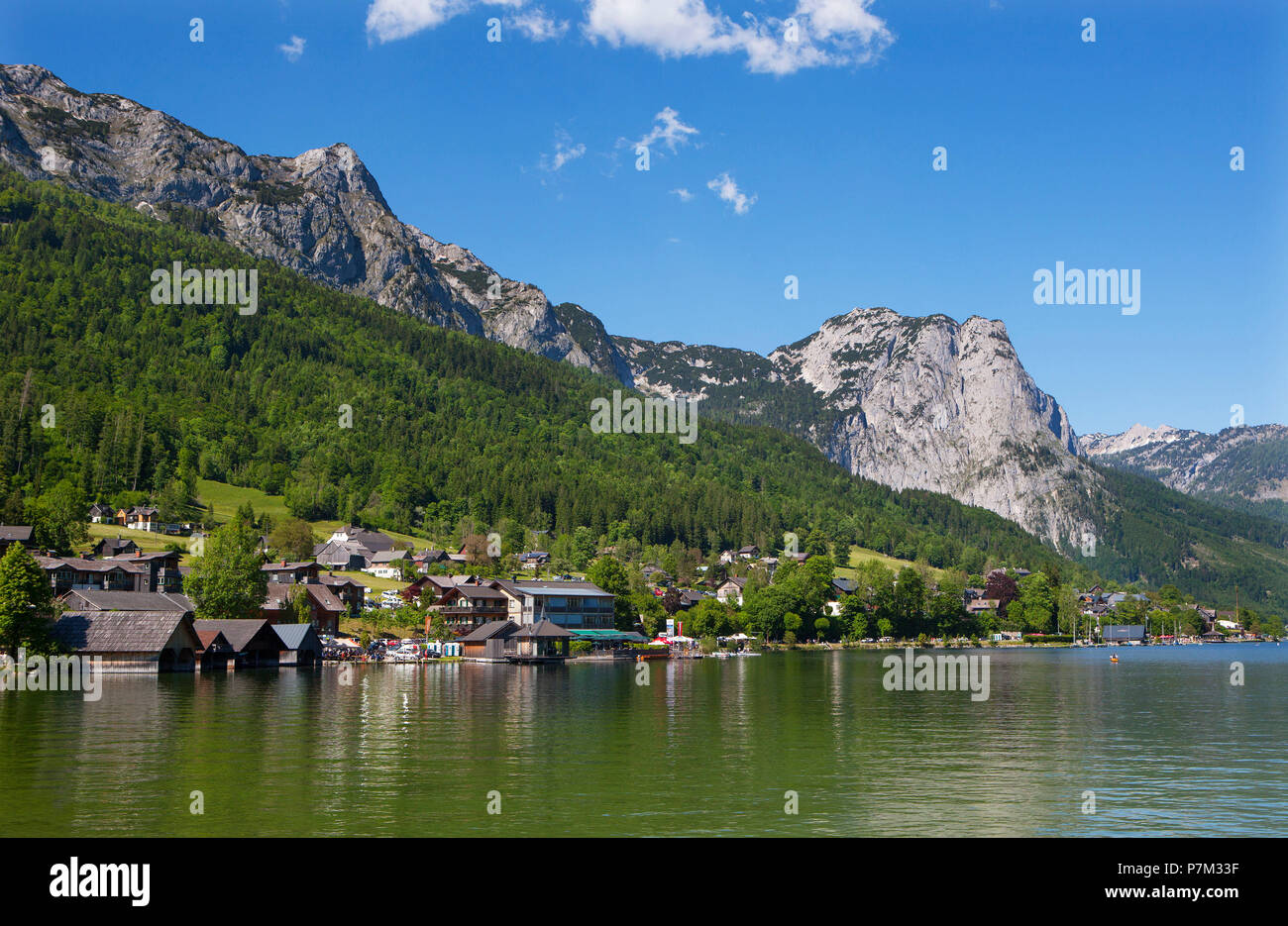 Austria, Styria, Salzkammergut, Ausseerland, Grundlsee, Totes Gebirge,  Backenstein 1772m Stock Photo - Alamy