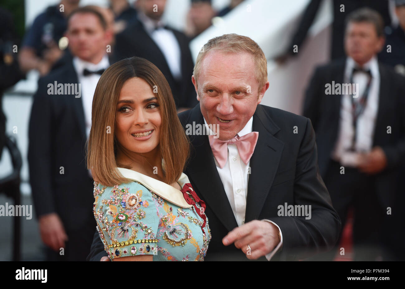 May 23, 2017 - Cannes, France: Salma Hayek and Franois-Henri Pinault attend the 70th anniversary ceremony during the 70th Cannes film festival.  Salma Hayek et Francois-Henri Pinault lors du 70eme Festival de Cannes. *** FRANCE OUT / NO SALES TO FRENCH MEDIA *** Stock Photo