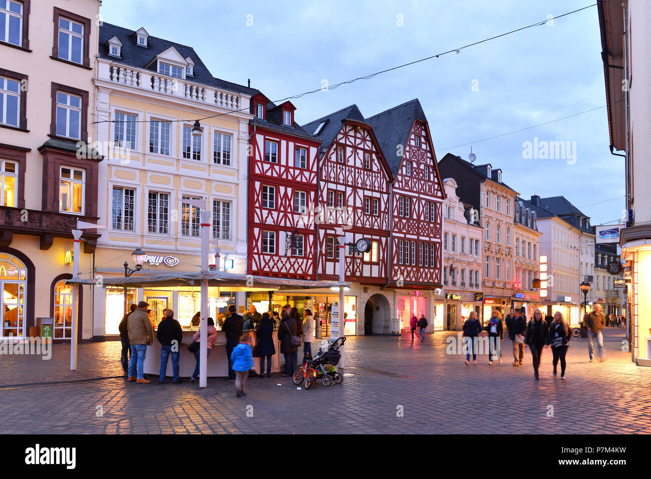 Germany, Rhineland-Palatinate (Rheinland-Pfalz), Mosel River Valley, Trier, Hauptmarkt (Market place) Stock Photo