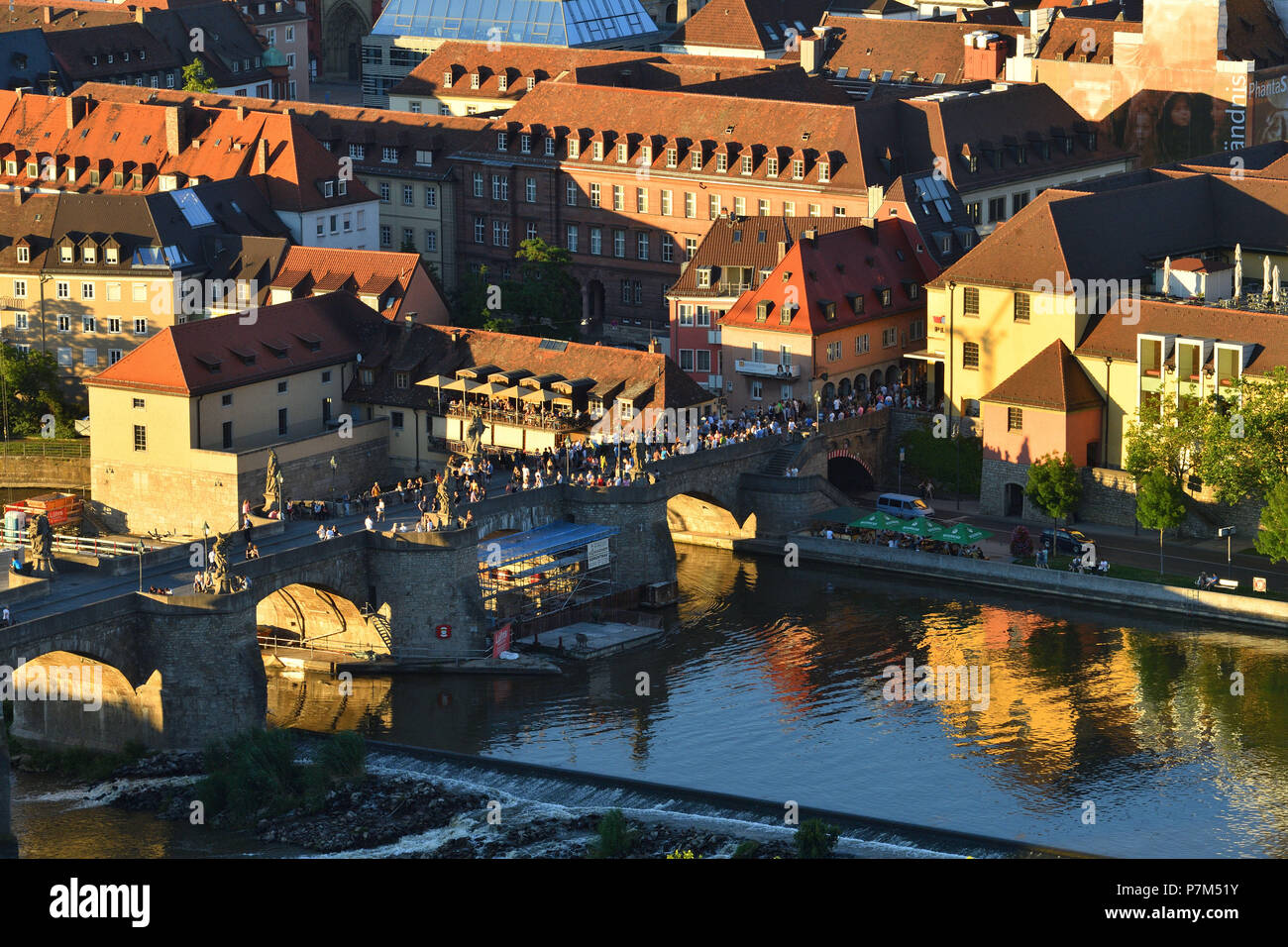 Germany, Bavaria, Upper Franconia Region, Würzburg, view from the 
