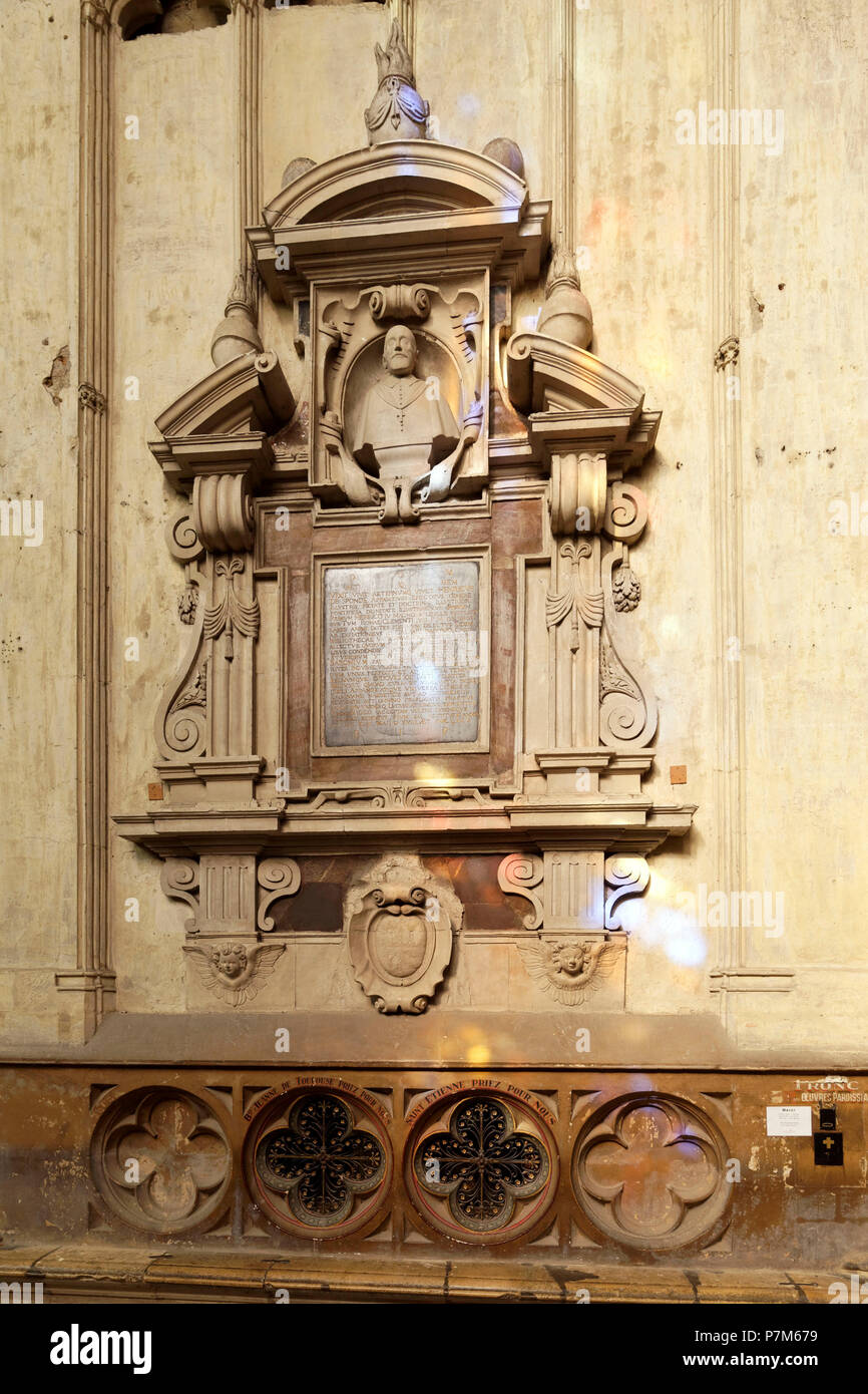 France, Haute Garonne, Toulouse, place Saint Etienne, Saint Etienne Cathedral, ambulatory Stock Photo