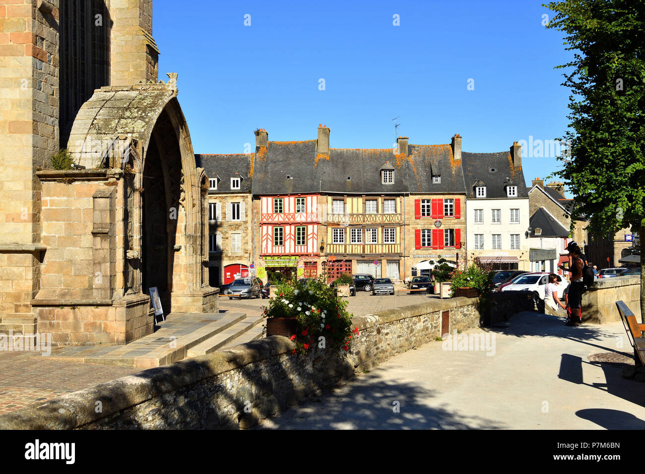 France, Cotes d'Armor, Treguier, Place du Martray, St Tugdual Cathedral
