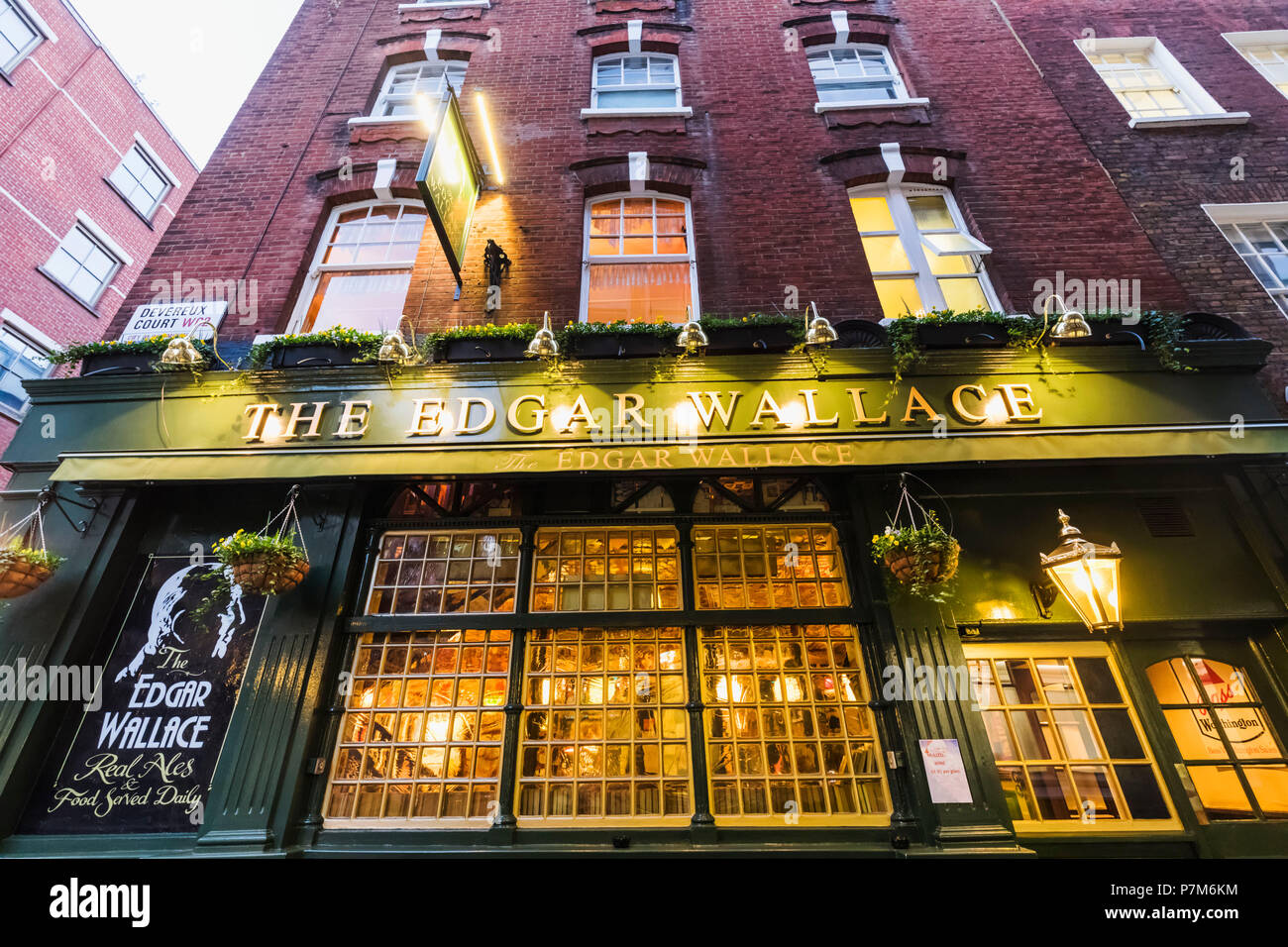 England, London, The City of London, The Edgar Wallace Pub Stock Photo