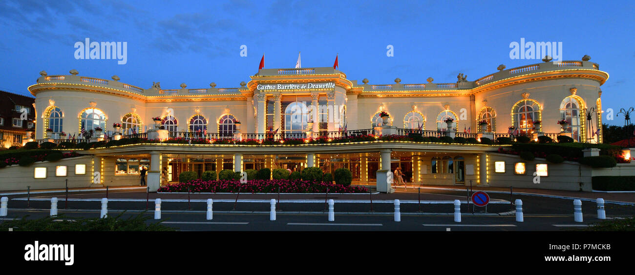 France, Calvados, Pays d'Auge, Deauville, the Casino Barriere, of Lucien  Barriere Group, is a prestigious classic style casino founded in 1912 Stock  Photo - Alamy