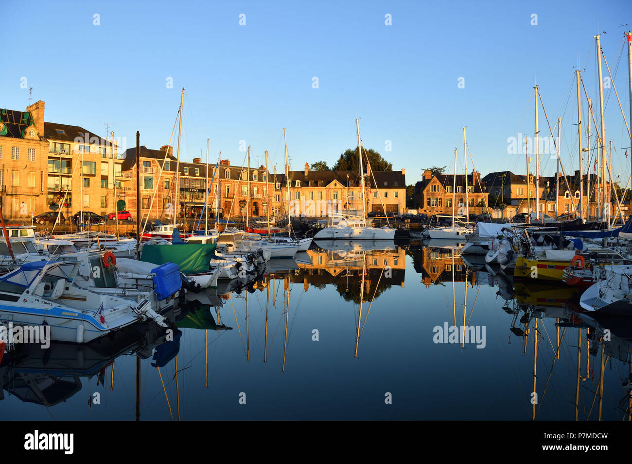 France, Cotes d'Armor, Paimpol, yachting harbour Stock Photo