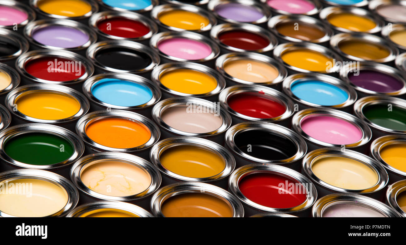 Color palette, can background Stock Photo - Alamy