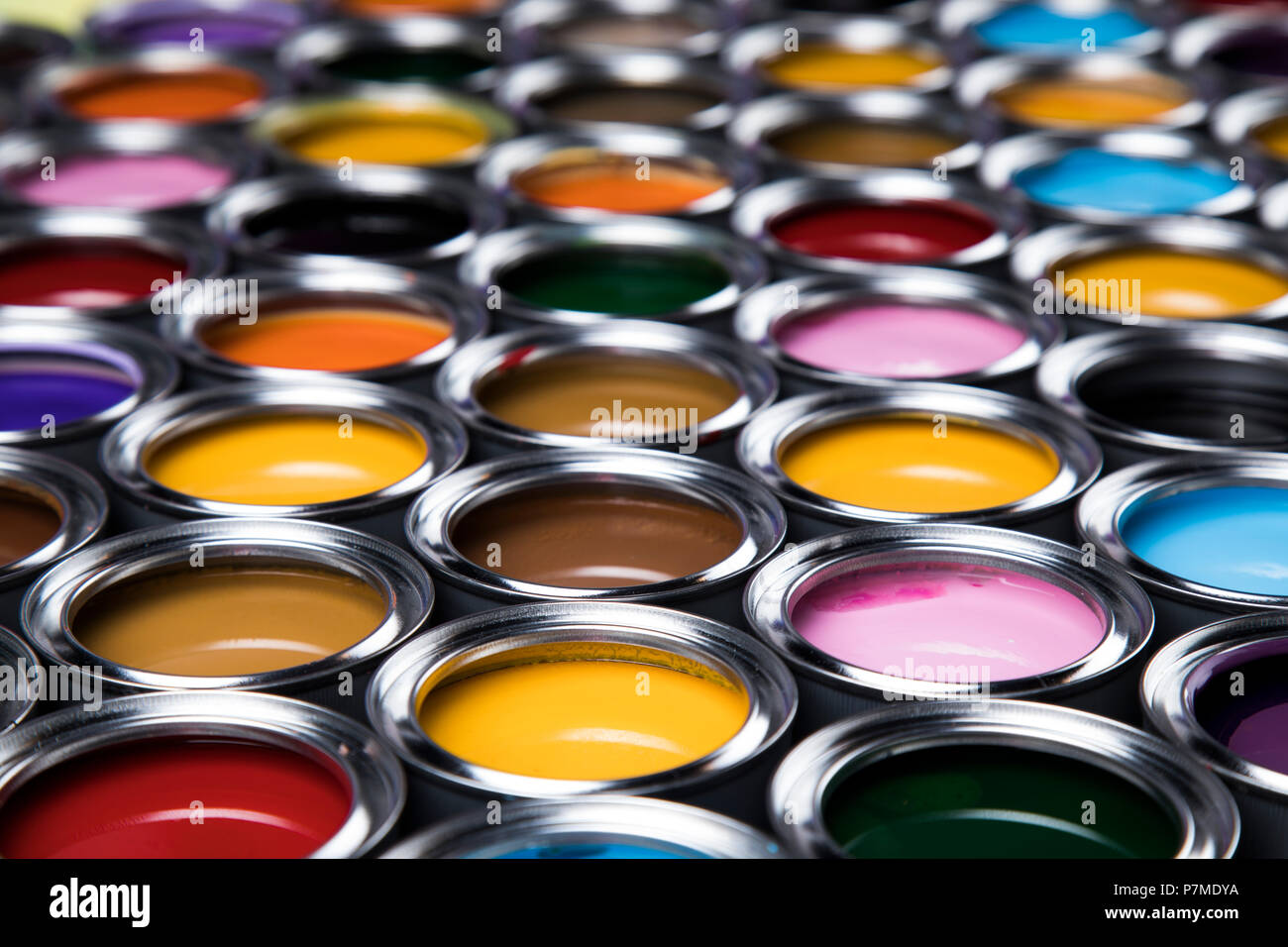 Color palette, can background Stock Photo - Alamy