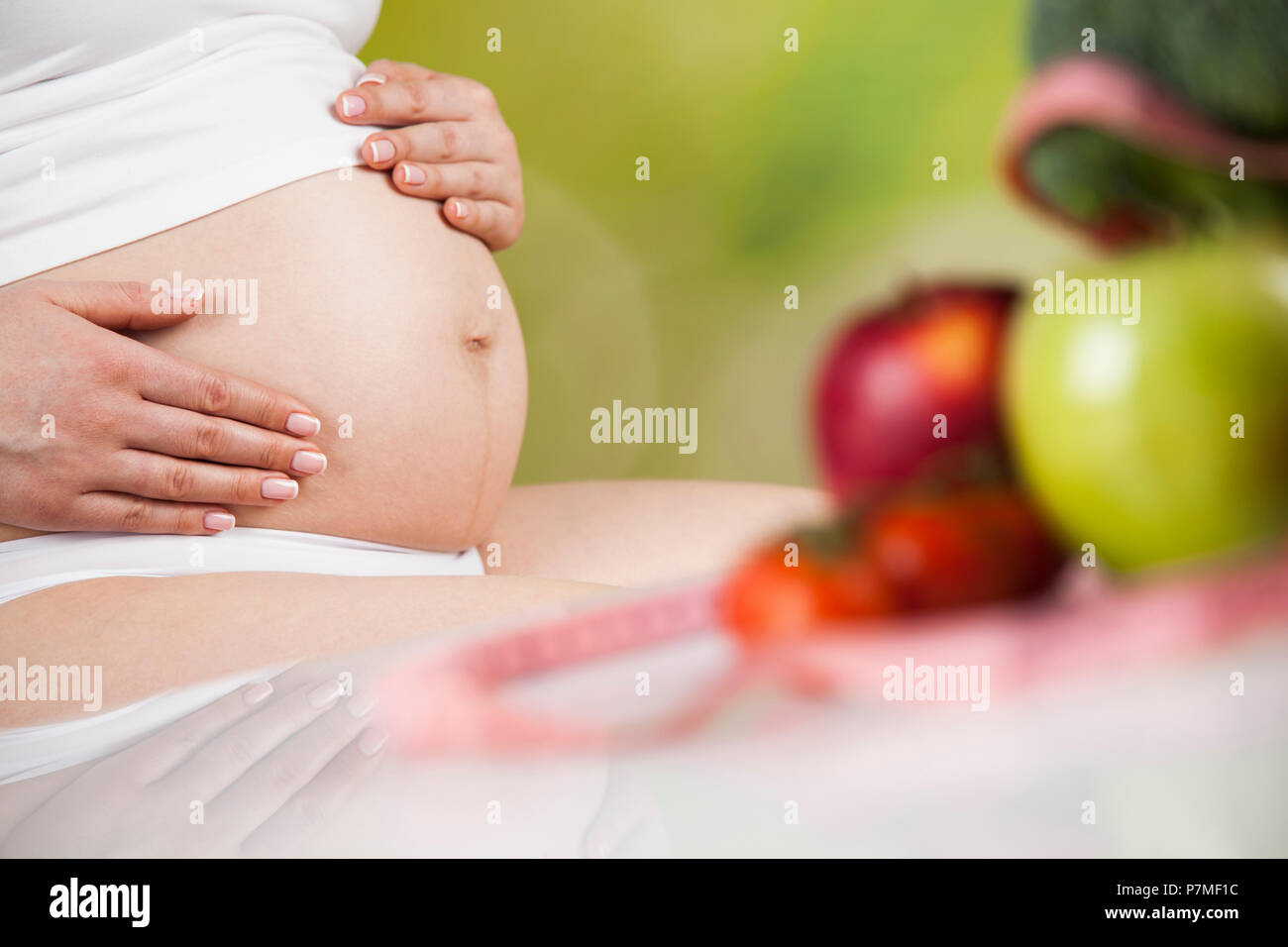 Pregnancy and nutrition, vitamins Stock Photo Alamy