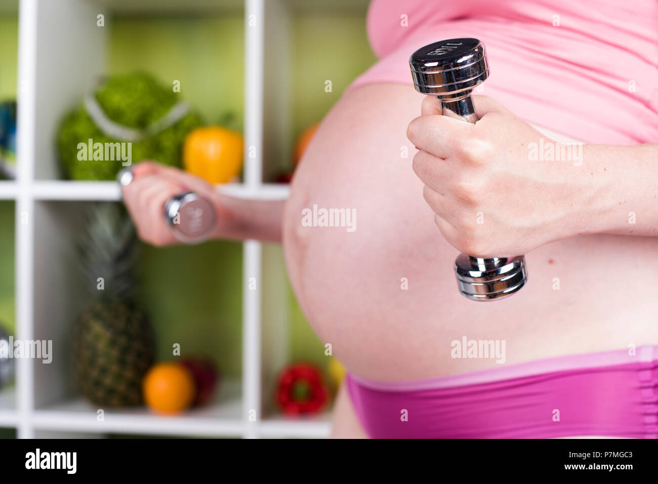 Fitness Pregnancy woman, healthy lifestyle concept Stock Photo - Alamy