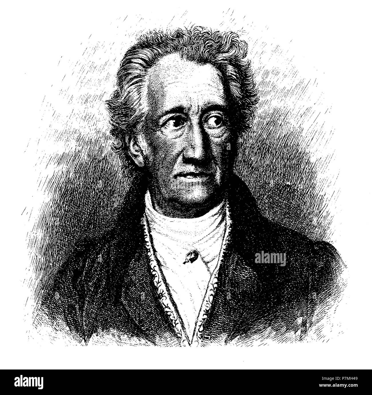 Johann Wolfgang von Goethe: Portrait, Stock Photo