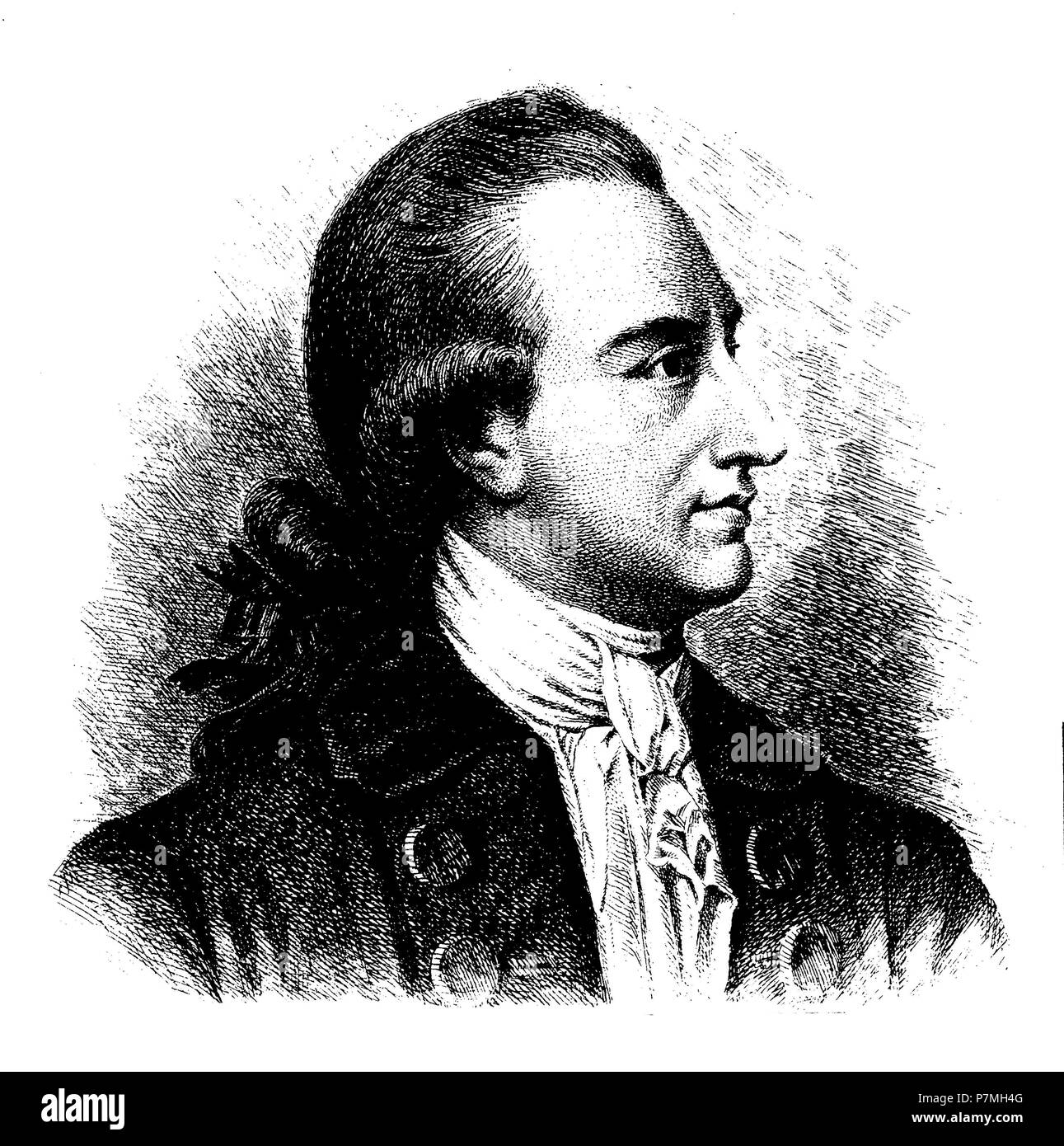 Johann Wolfgang von Goethe: Portrait, Stock Photo