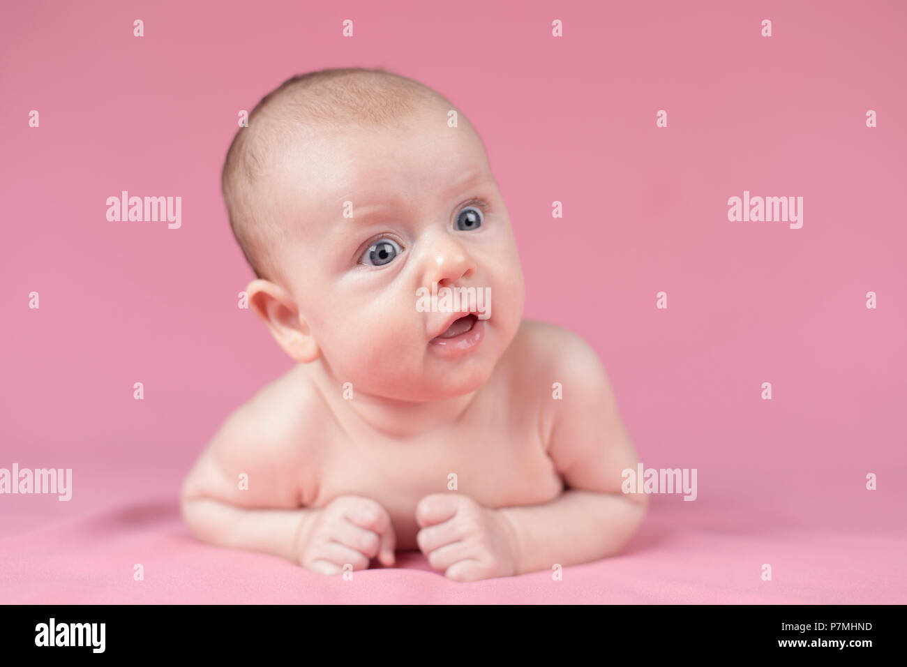 Newborn baby girl Stock Photo Alamy