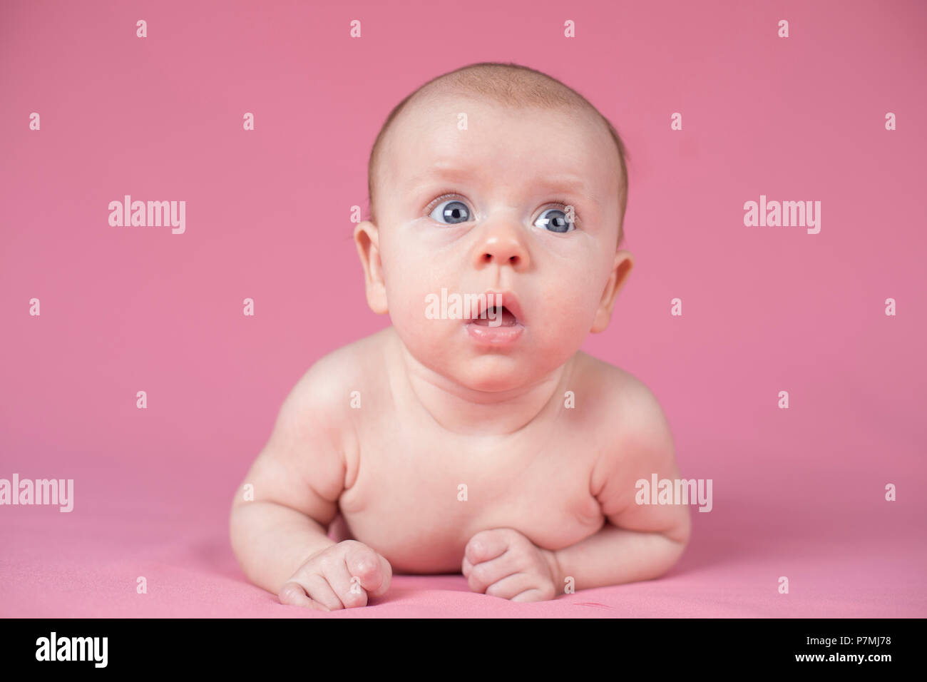 Newborn baby girl Stock Photo Alamy