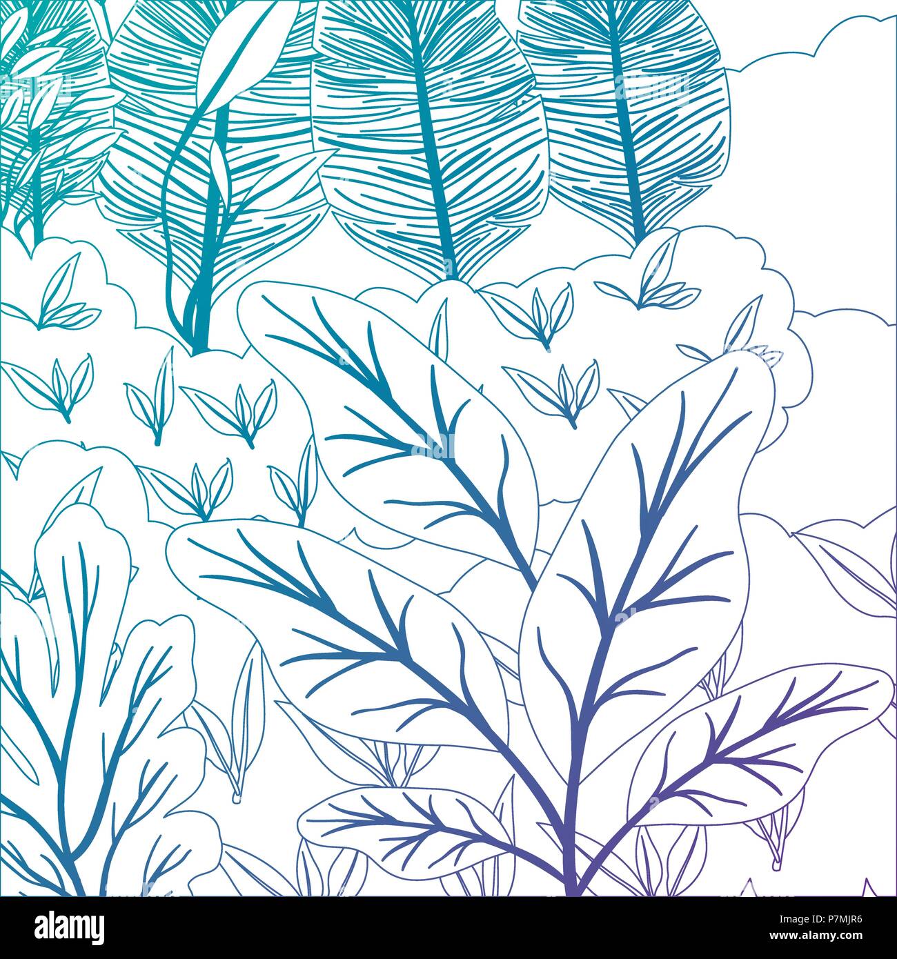 jungle scene pattern background Stock Vector Image & Art - Alamy