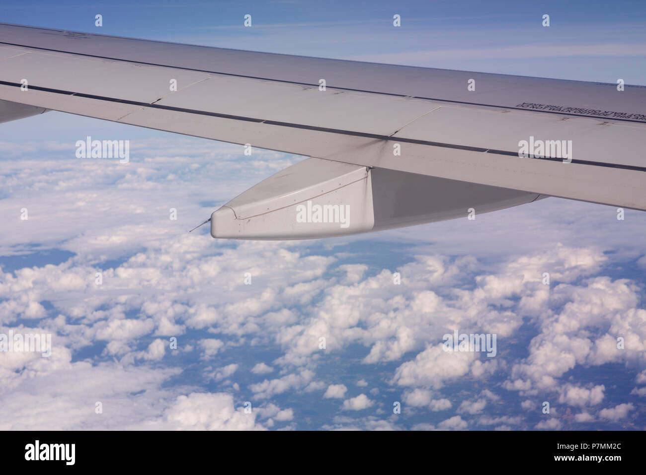 Cloud shapes and patterns viewed from an aircraft Stock Photo