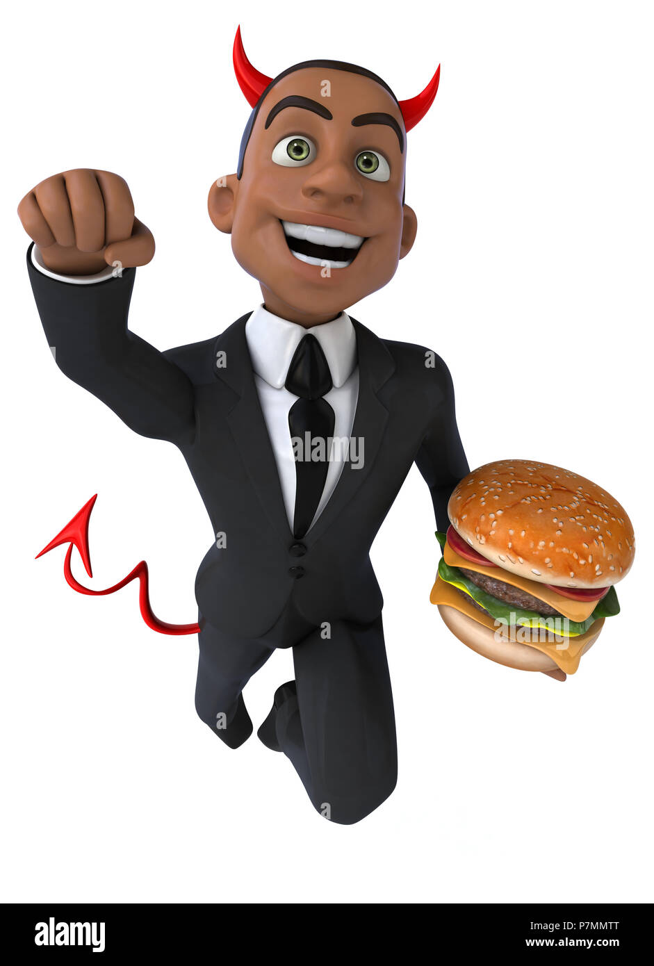 Evil businessman Stock Photo