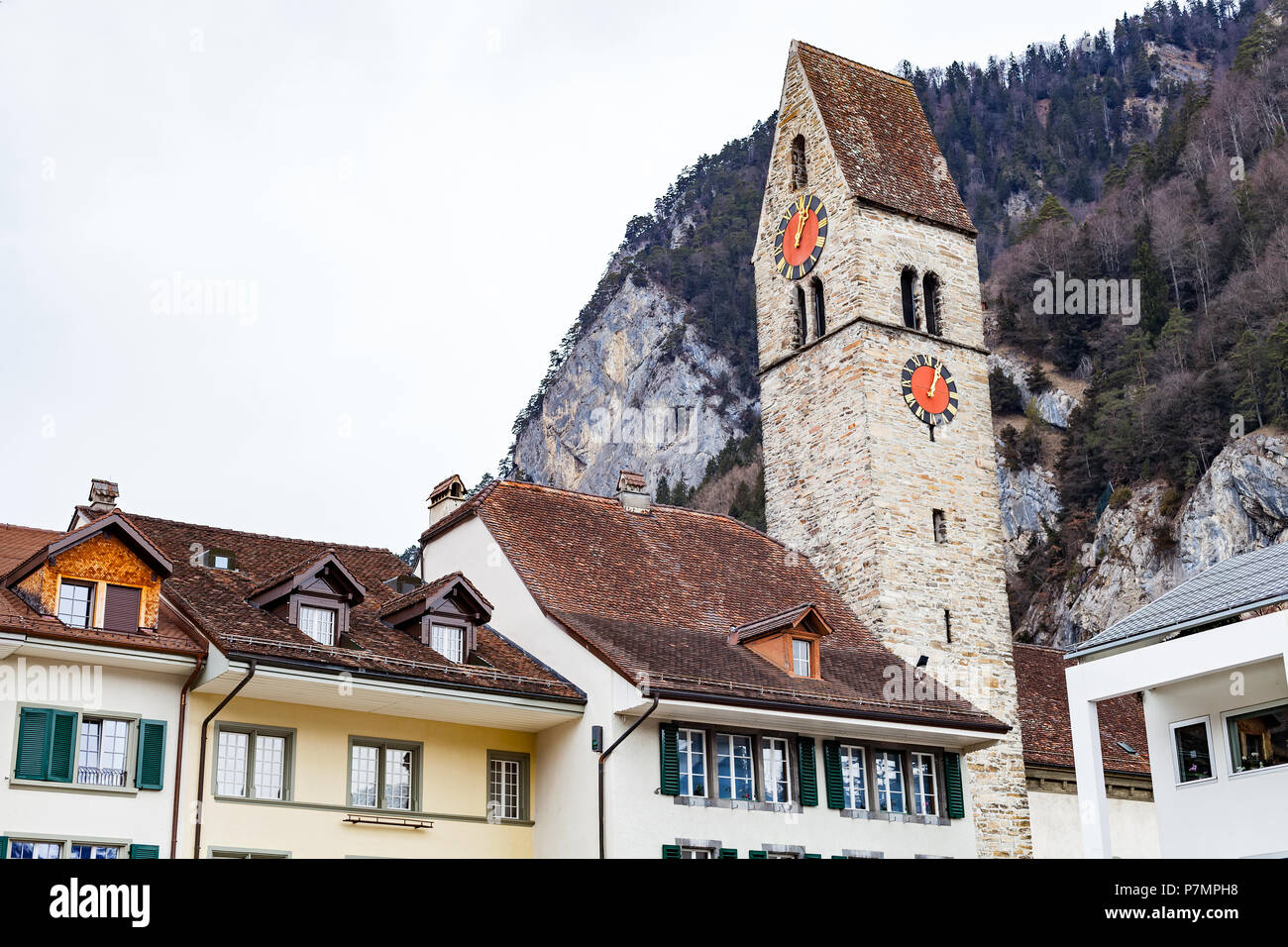 Picture of a traditional house in Interlaken, Switzerland Stock Photo Alamy