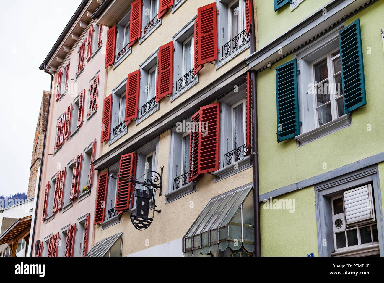 Picture of a traditional house in Interlaken, Switzerland Stock Photo Alamy