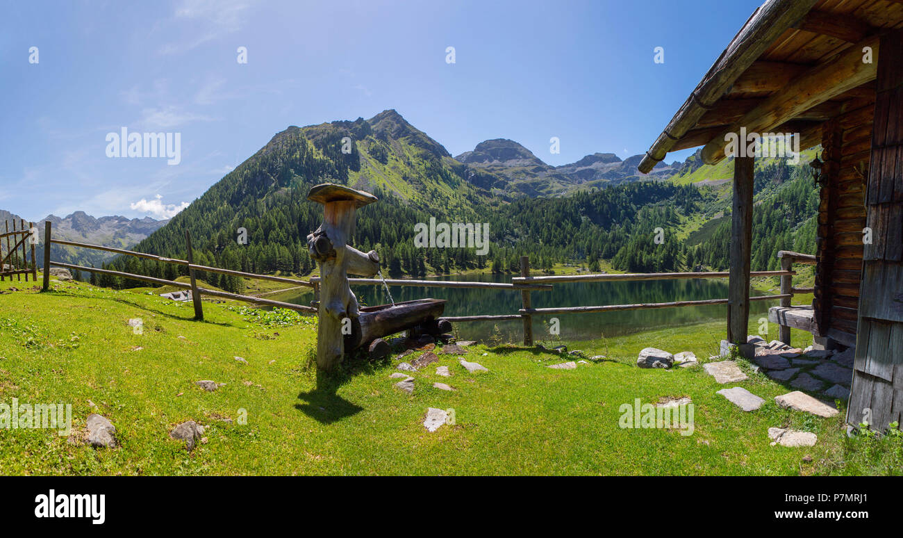 Austria, Styria, Schladming, Obertal, Duisitzkarsee, mountain lake, Schladminger Tauern, Stock Photo