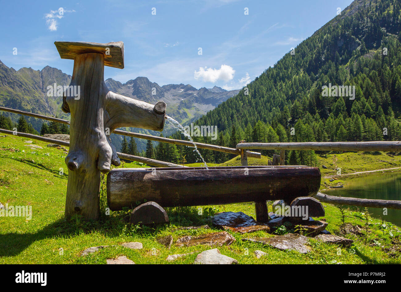 Austria, Styria, Schladming, Obertal, Duisitzkarsee, mountain lake, Schladminger Tauern, well, Stock Photo
