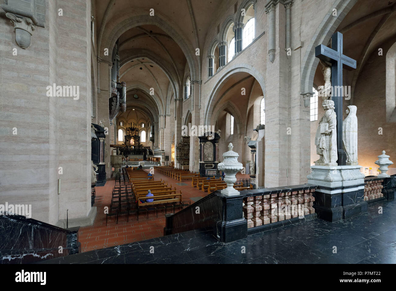 Germany, Rhineland-Palatinate (Rheinland-Pfalz), Mosel River Valley, Trier, St Peter cathedral listed as World Heritage by UNESCO Stock Photo