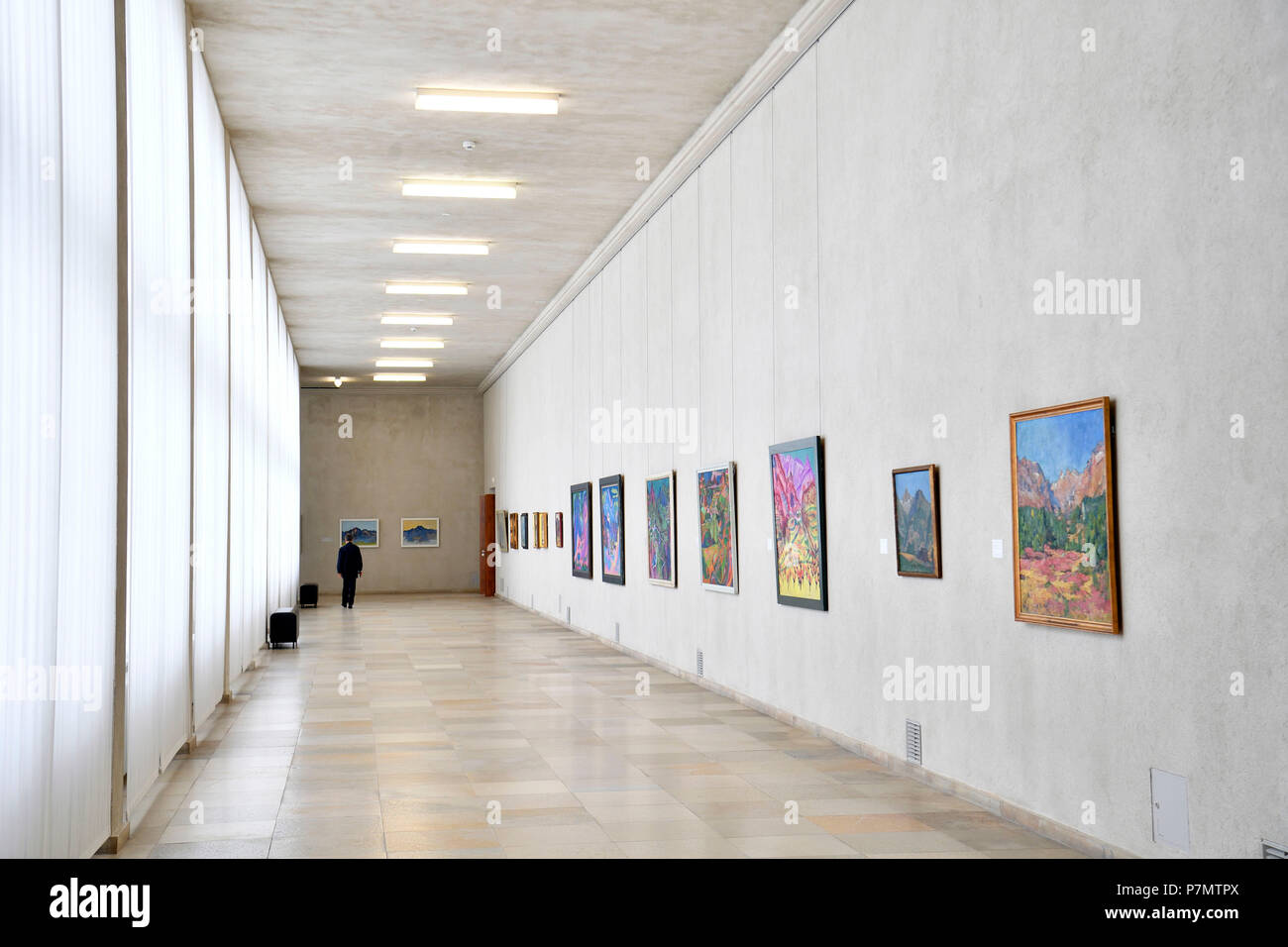 Switzerland, Basel, Museum of Fine Arts Kunstmuseum, Swiss Mountains ...