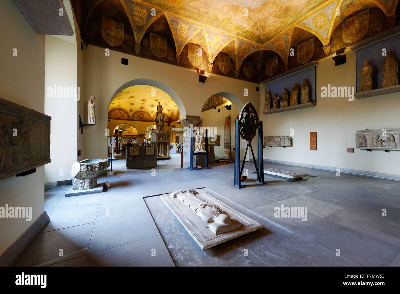 Italy, Lombardy, Milan, Castello Sforzesco (Sforza Castle), Museum of Ancient Art Stock Photo