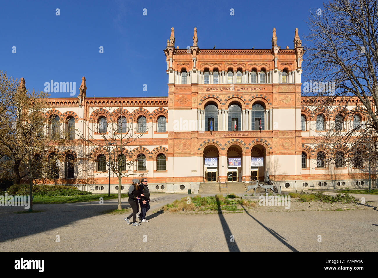 Italy, Lombardy, Milan, porta Venezia, civic museum of natural story (Museo civico di storia naturale) Stock Photo