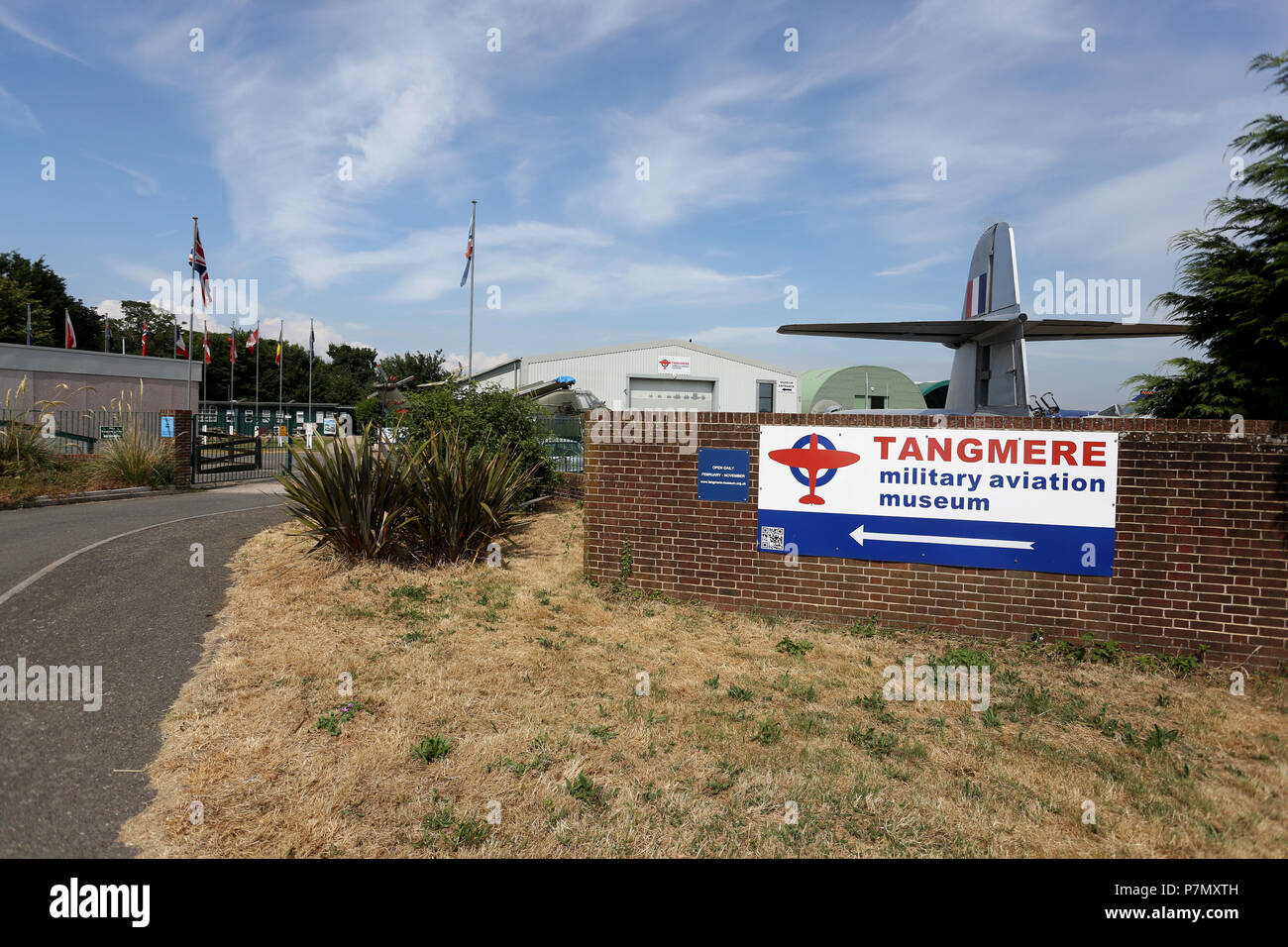 General views of the Tangmere Military Aviation Museum in Tangmere, Chichester, West Sussex, UK. Stock Photo