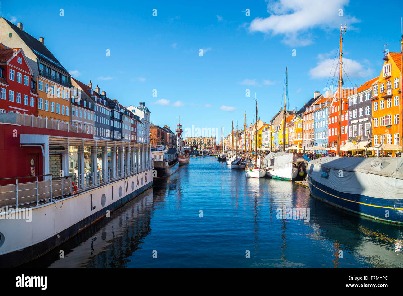 Nyhavn, Copenhagen old town, Denmark Stock Photo