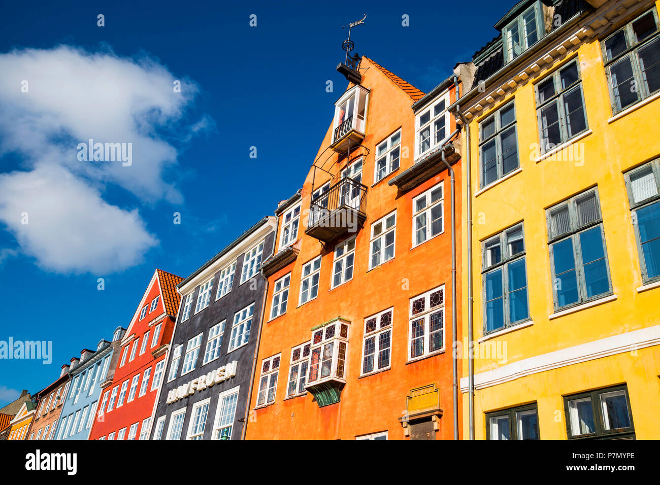 Nyhavn, Copenhagen old town, Denmark Stock Photo