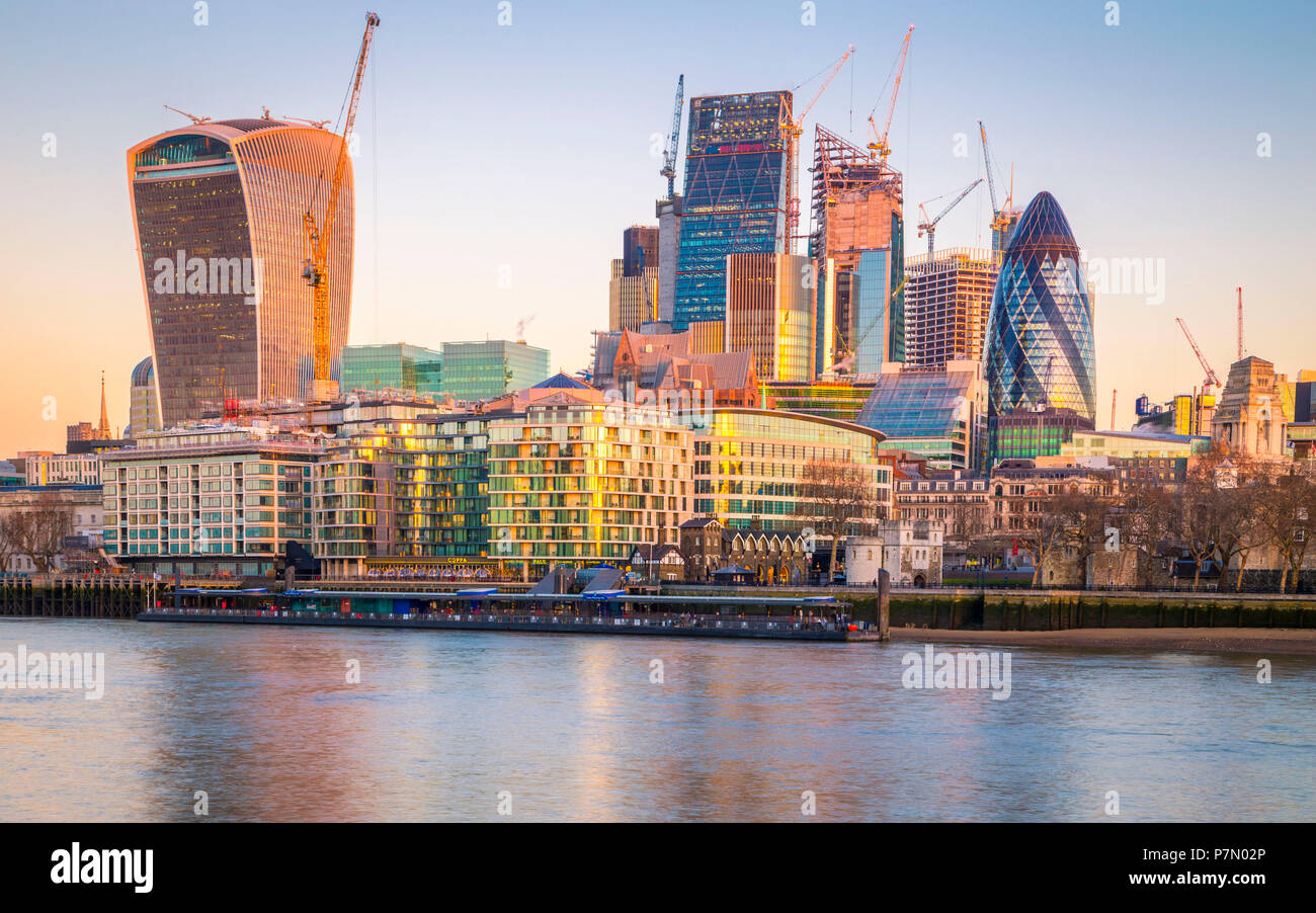 London financial district. London, United Kingdom, Stock Photo