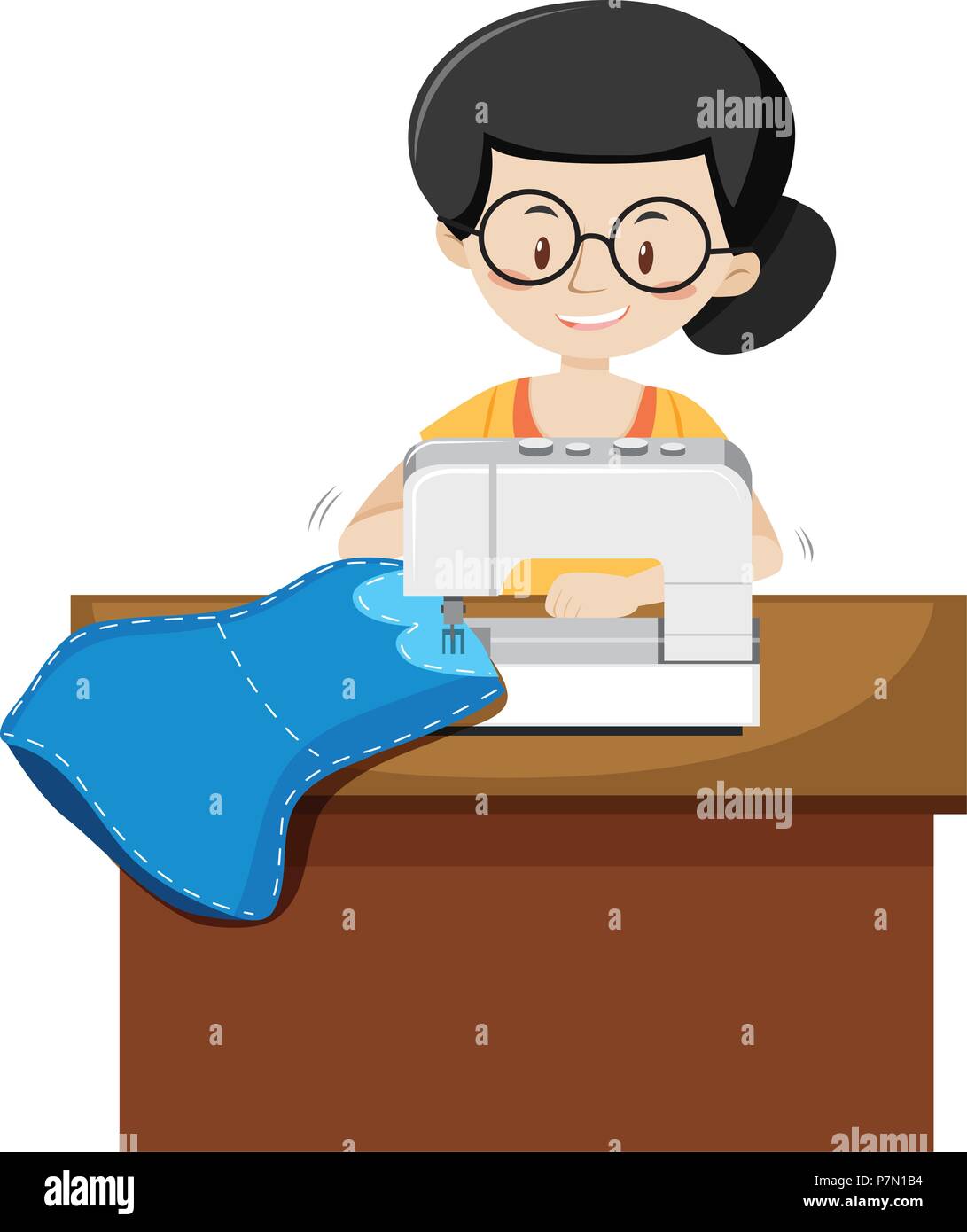 A Tailor on White Background illustration Stock Vector Image & Art - Alamy A Tailor on White Background illustration Stock Vector Image & Art - Alamy