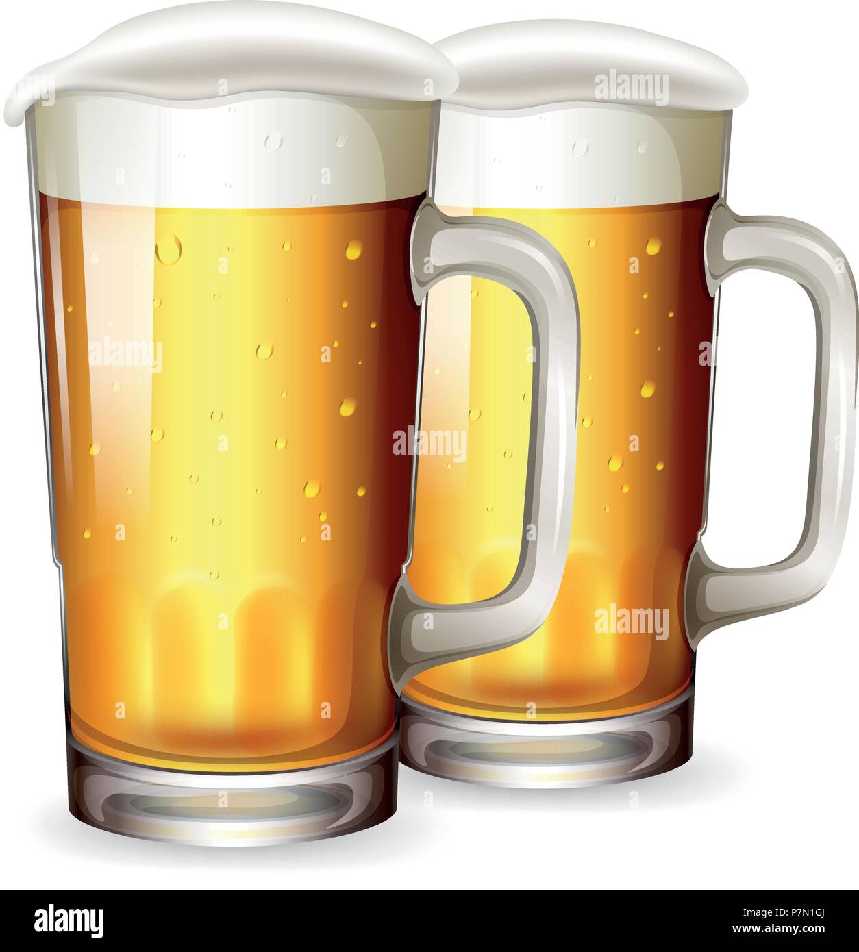 A Set of Beer Mug illustration Stock Vector Image & Art Alamy
