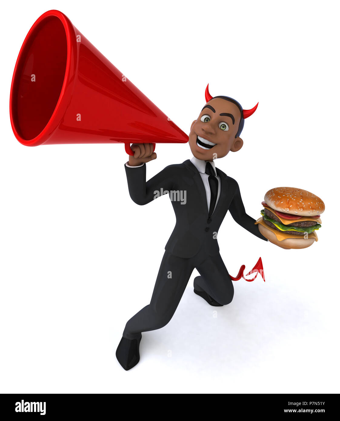 Evil businessman Stock Photo