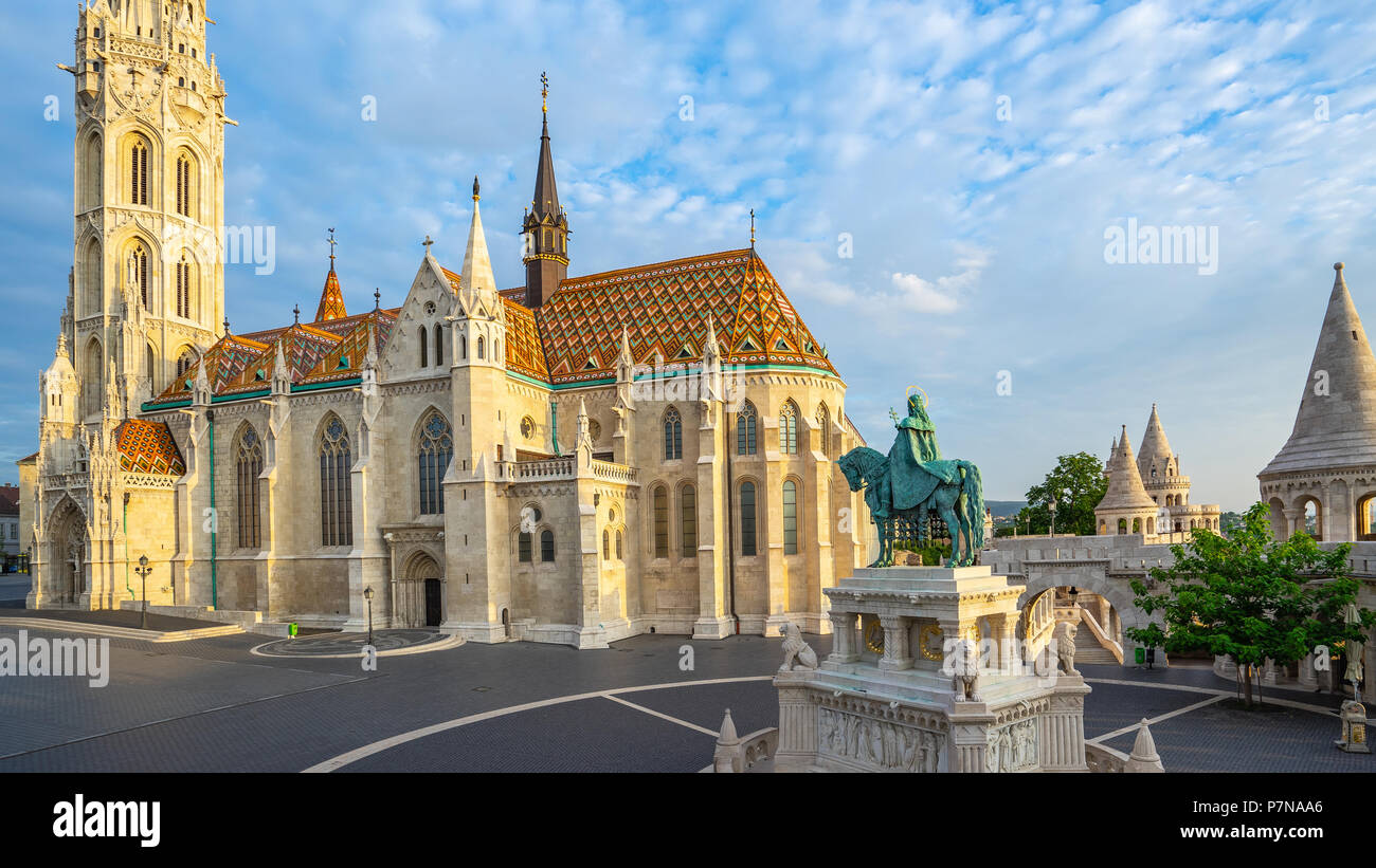 Fisherman s Bastion And The Matthias Church In Budapest Hungary Stock Fisherman s Bastion And The Matthias Church In Budapest Hungary Stock