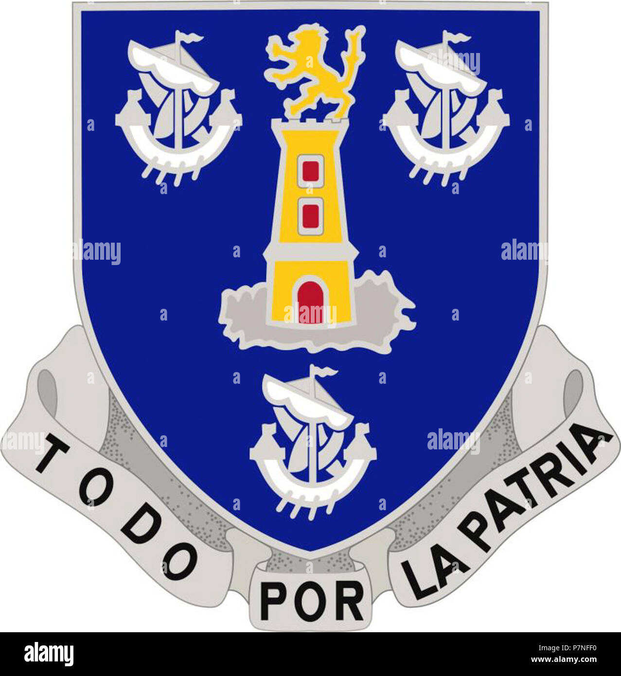 295th-infantry-regiment-distinctive-unit-insignia. Stock Photo