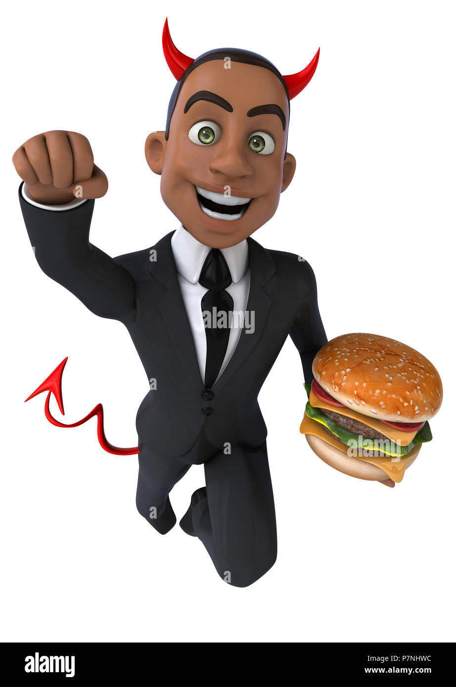 Evil businessman Stock Photo