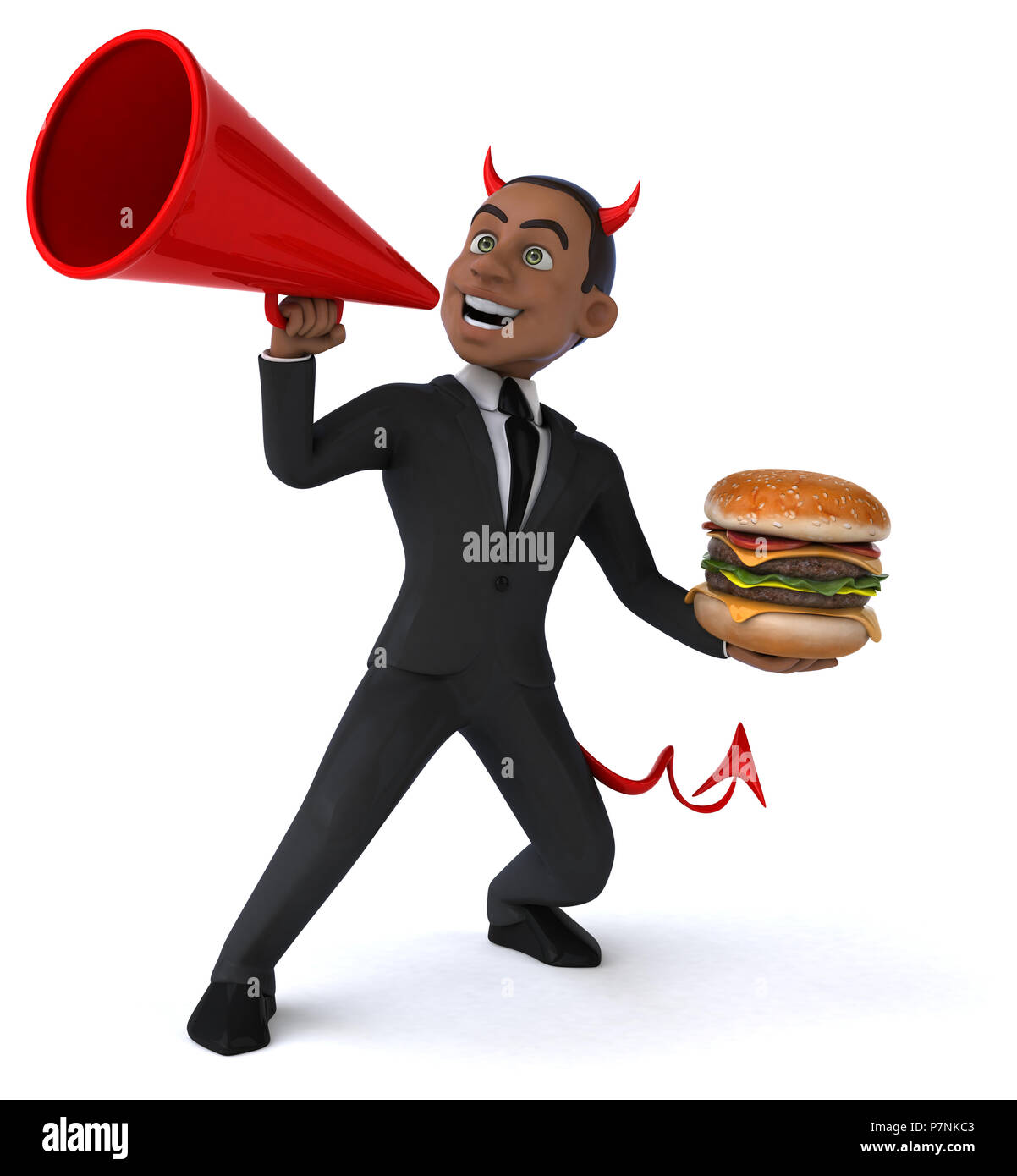 Evil businessman Stock Photo