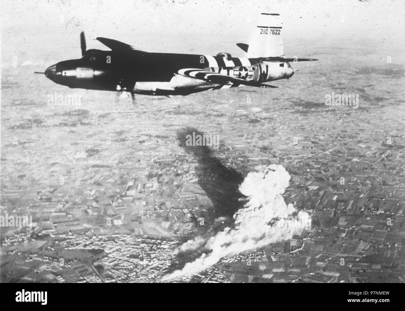 323d Bombardment Group B-26 42-107622. Stock Photo
