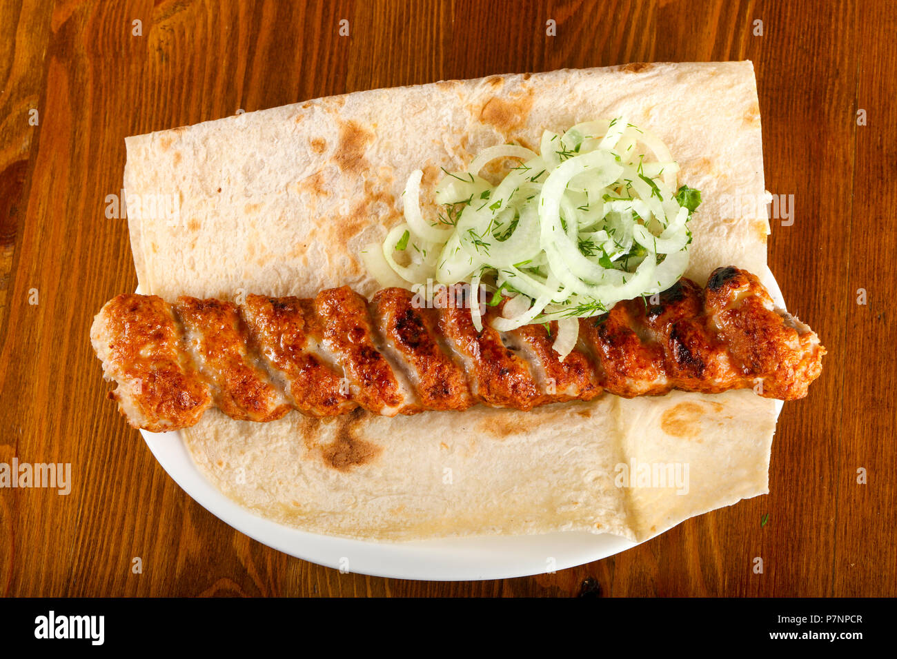 Pork minced kebab Stock Photo Alamy