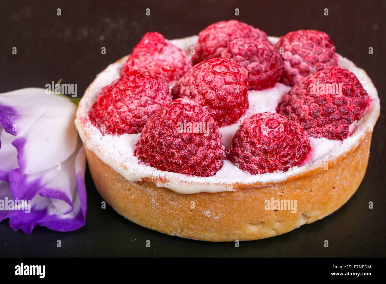 Tasty Raspberry Raspberry tasty cake Stock Photo - Alamy
