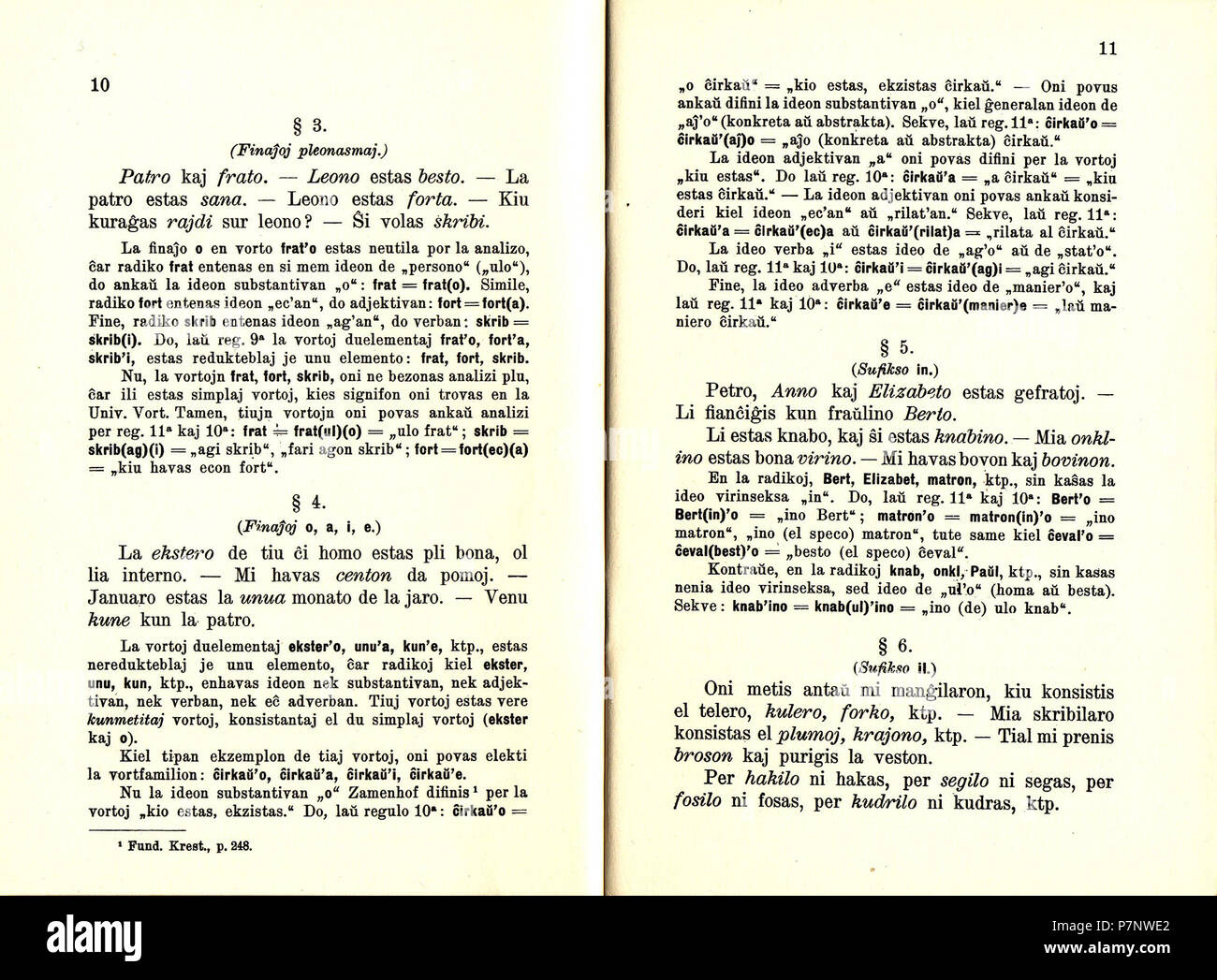 Fundamentaj Reguloj de la Vort-Teorio en Esperanto