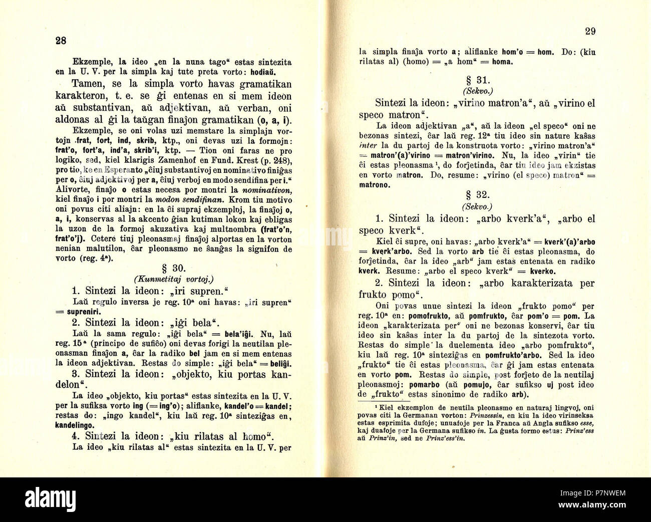 Fundamentaj Reguloj de la Vort-Teorio en Esperanto