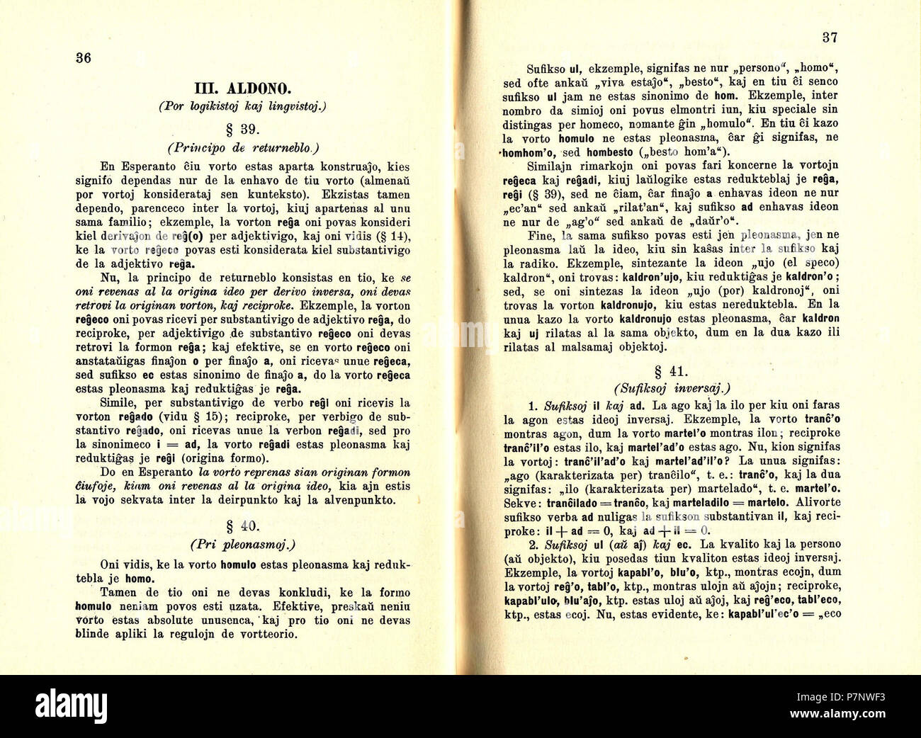 Fundamentaj Reguloj de la Vort-Teorio en Esperanto