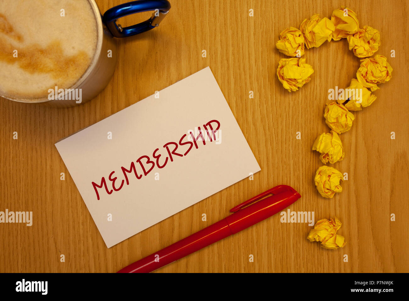 Words writing texts Membership. Business concept for Being member Part ...